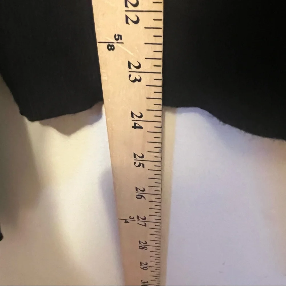 Marled Black Crew Neck Sweater Heart Rhinestones Size XSmall NWT - Picture 9 of 9